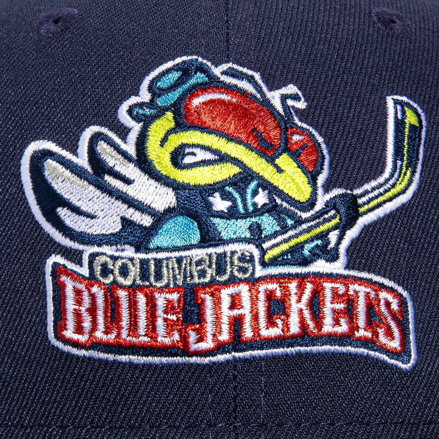 New Era 59Fifty Columbus Blue Jackets Inaugural Patch Logo Hat - Light Navy, Black