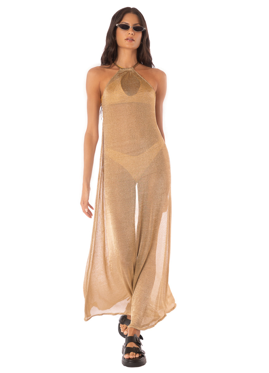 Maaji Golden Flake Marianne Long Dress