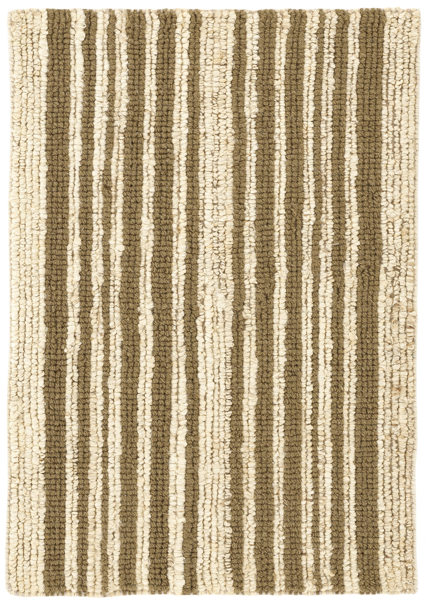 Calder Stripe Kelp Handwoven Jute Rug