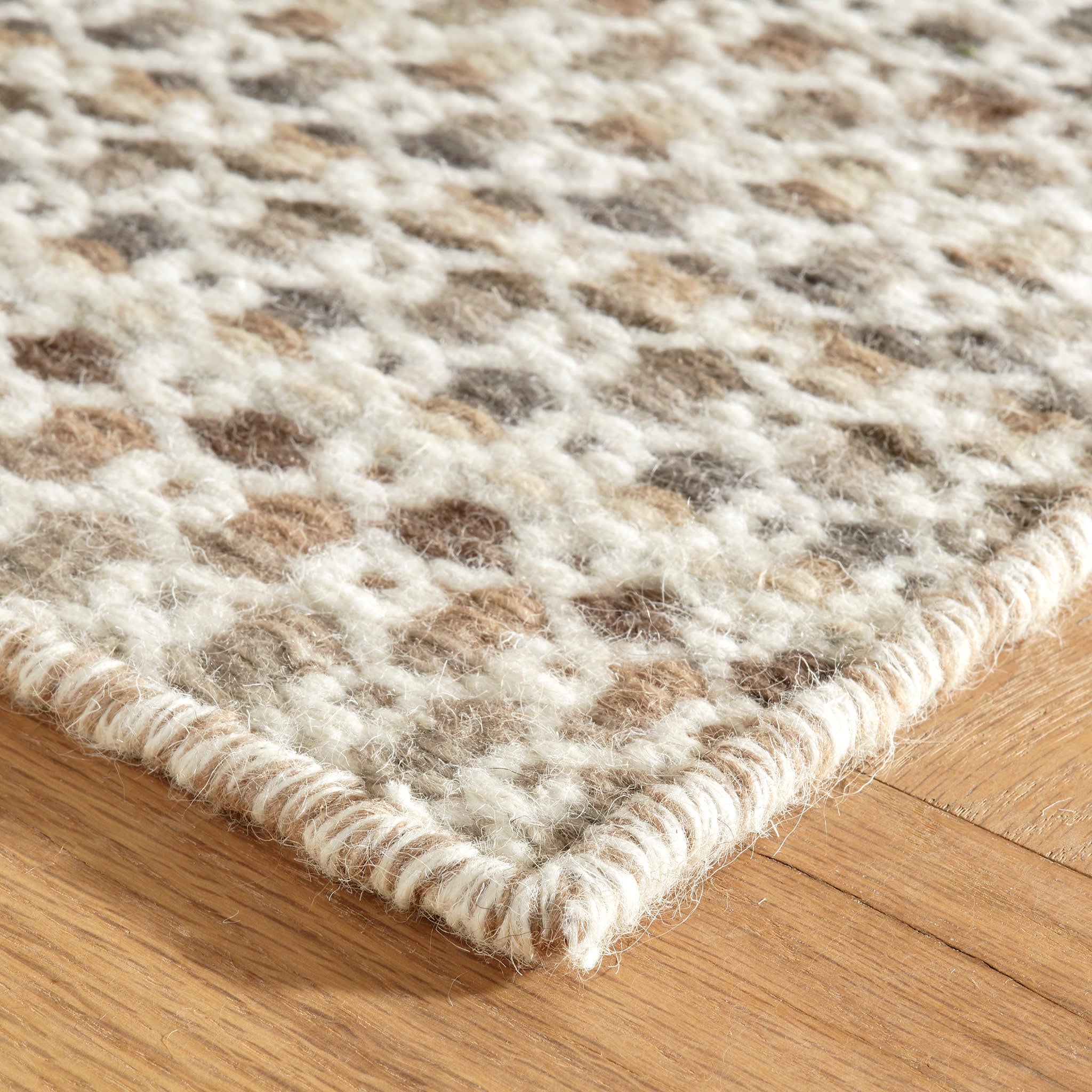 Poppy Natural Handwoven Wool Rug