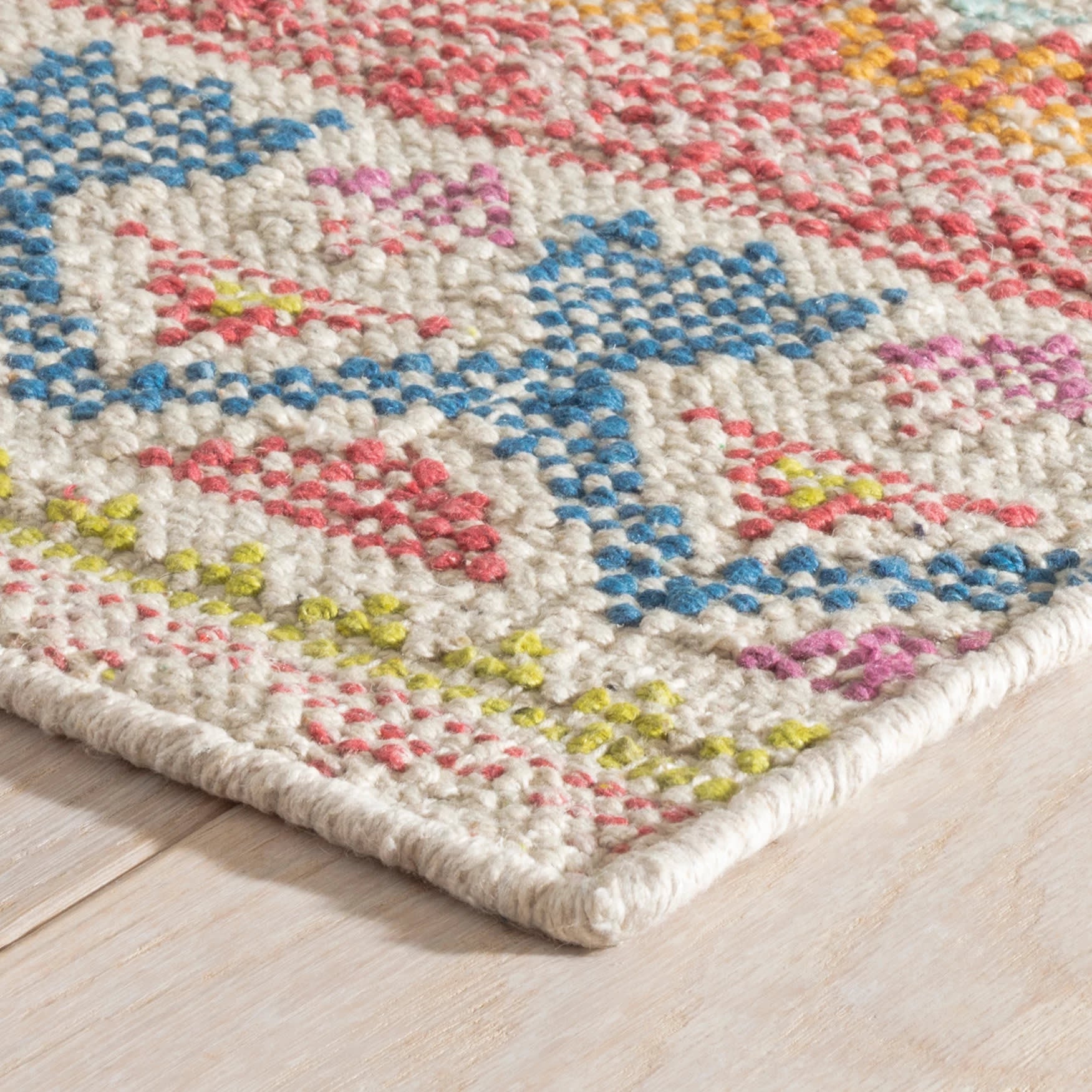 Stony Brook Multi Hand Loom Knotted Cotton Rug