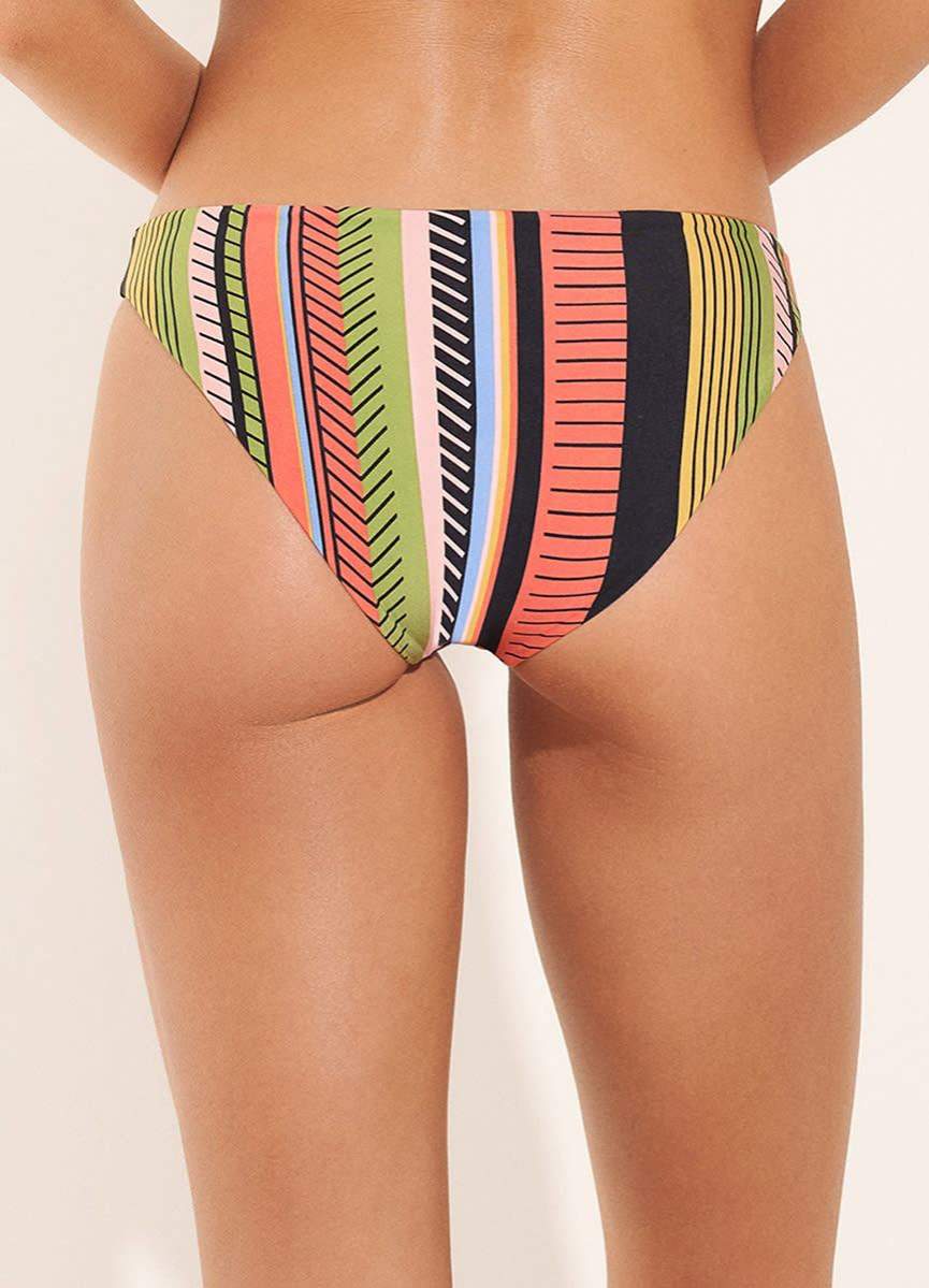 Maaji Roman Stripe Flirt Thin Side Bikini Bottom