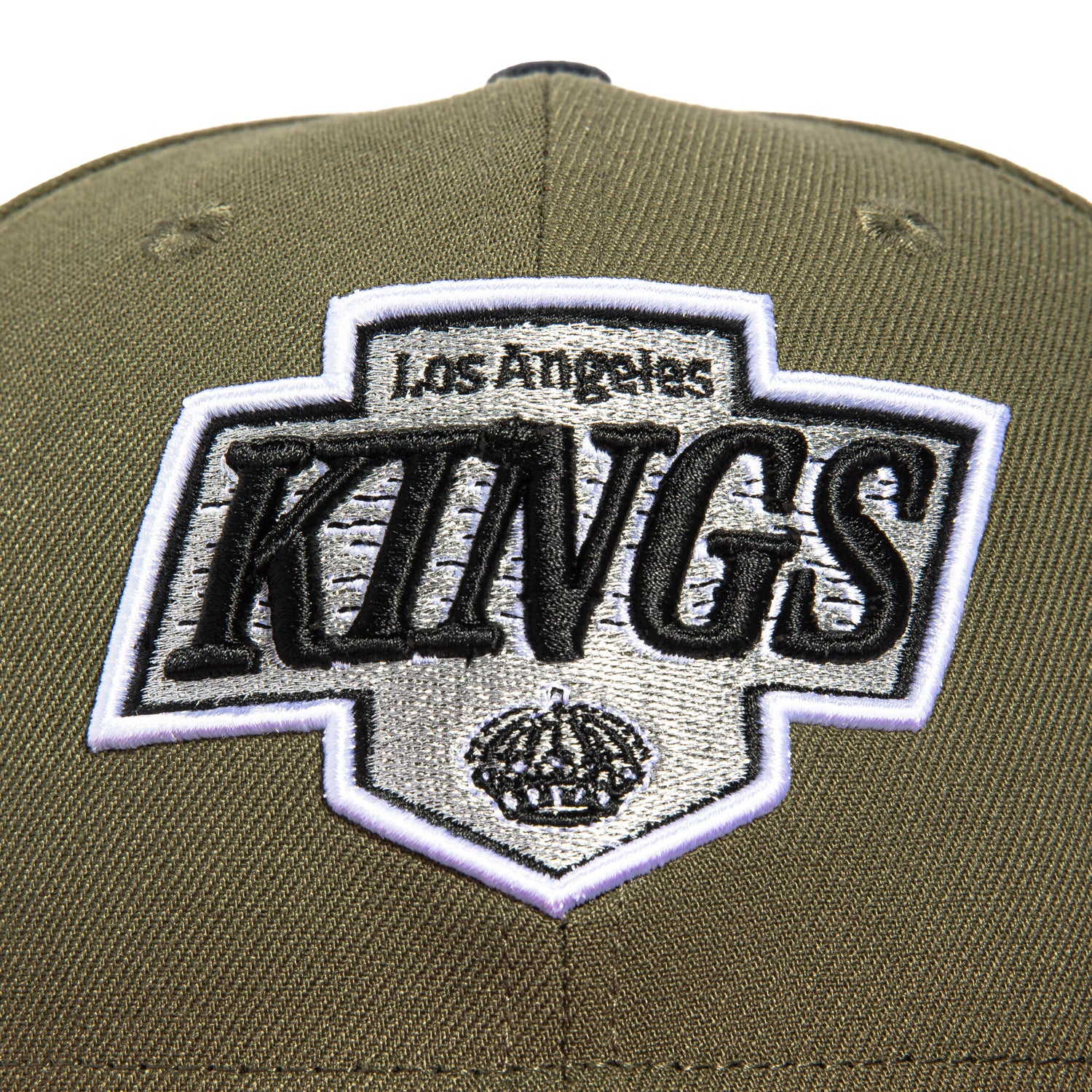 New Era 59Fifity Los Angeles Kings Logo Patch Hat - Olive, Cardinal