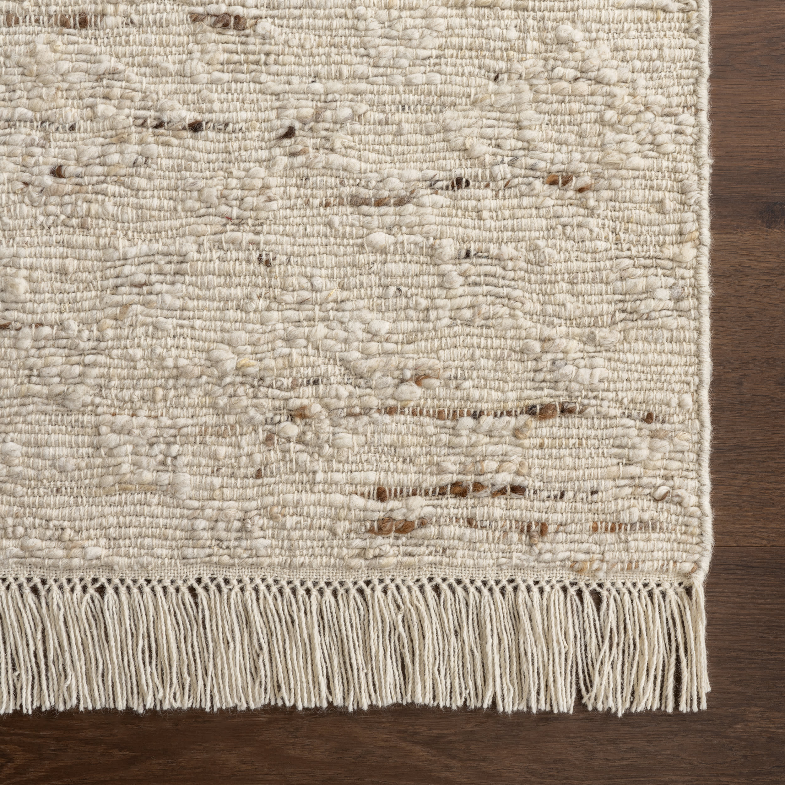 JuJu Tasseled Wool Rug | Ivory