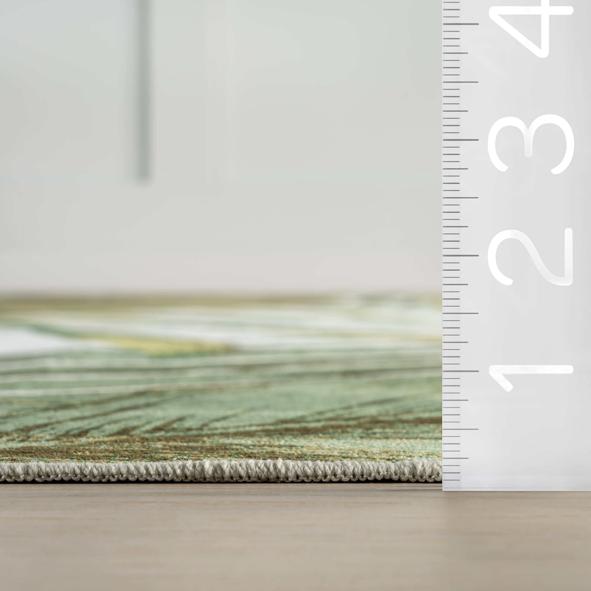 Jungle Spill Proof Washable Rug | Sage Green