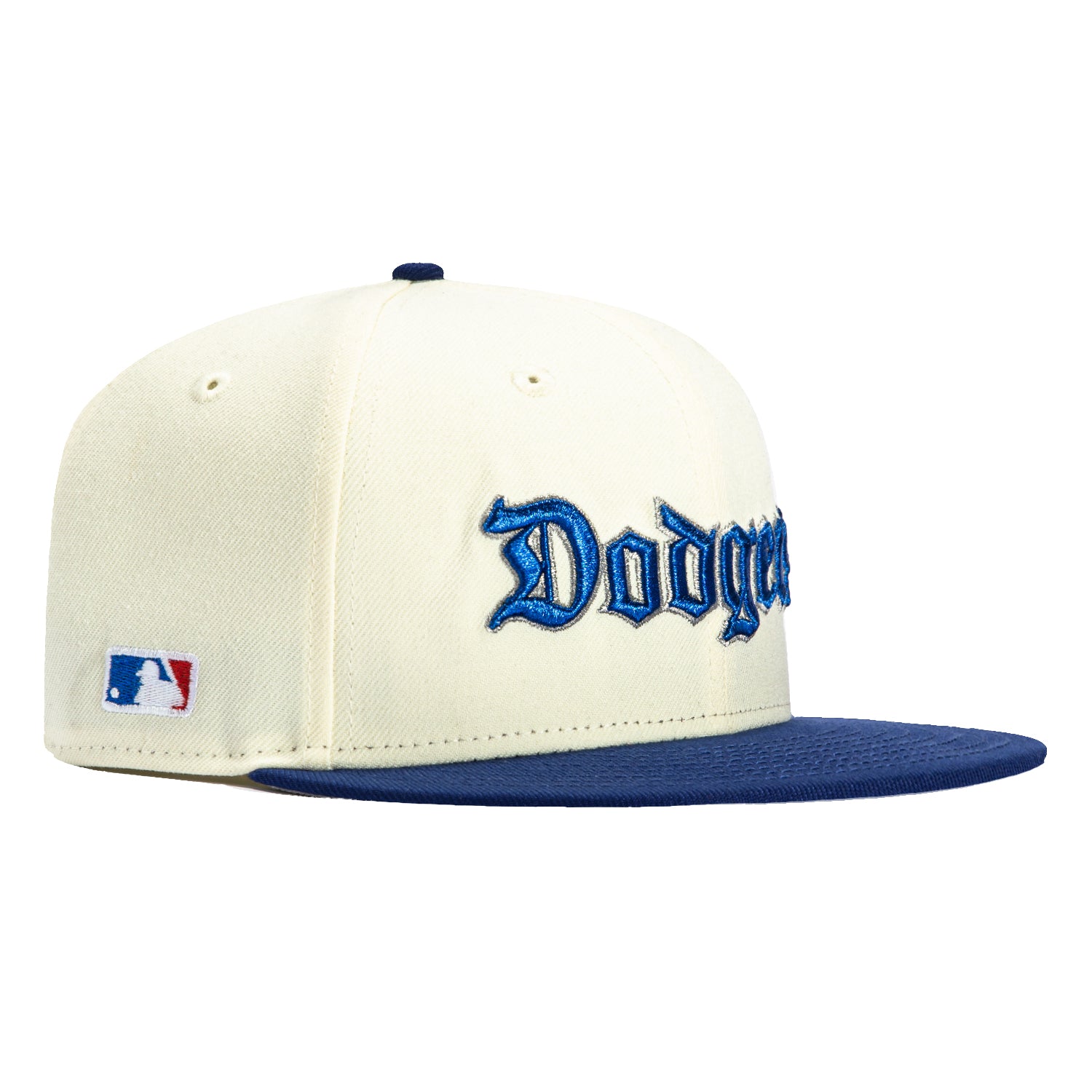 New Era 59Fifty Los Angeles Dodgers Batterman Patch Old English Hat - White, Royal