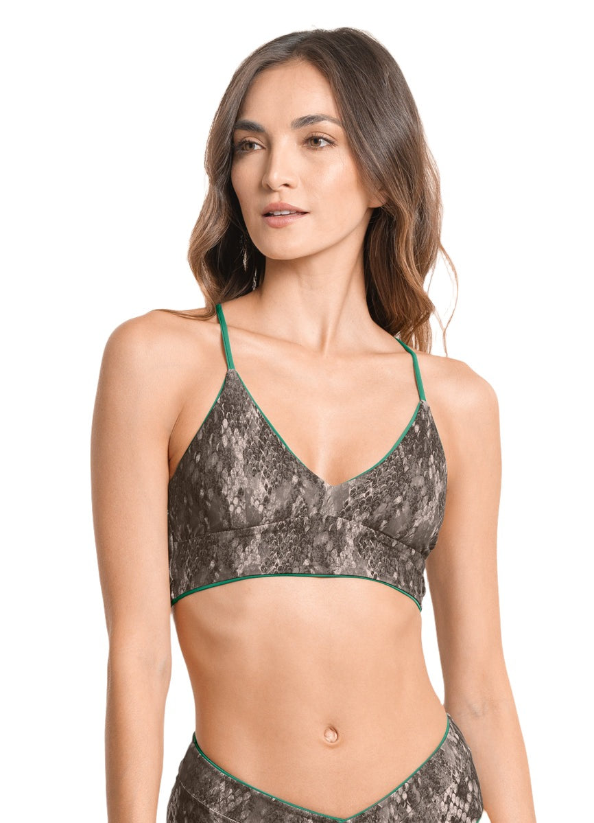 Maaji Forest Daylight Long Line Triangle Bikini Top