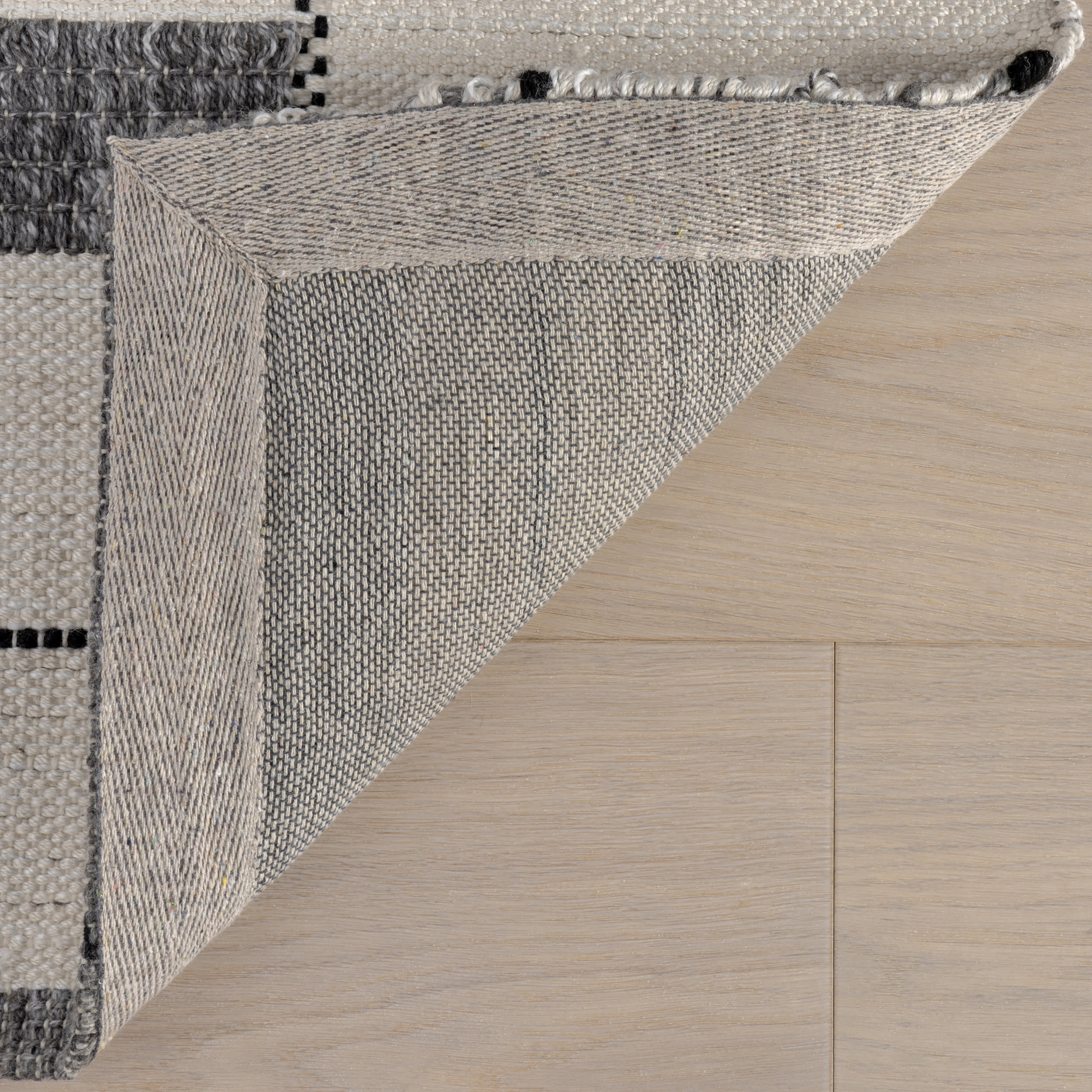 Harvey Geometric Flatweave Rug | Ivory