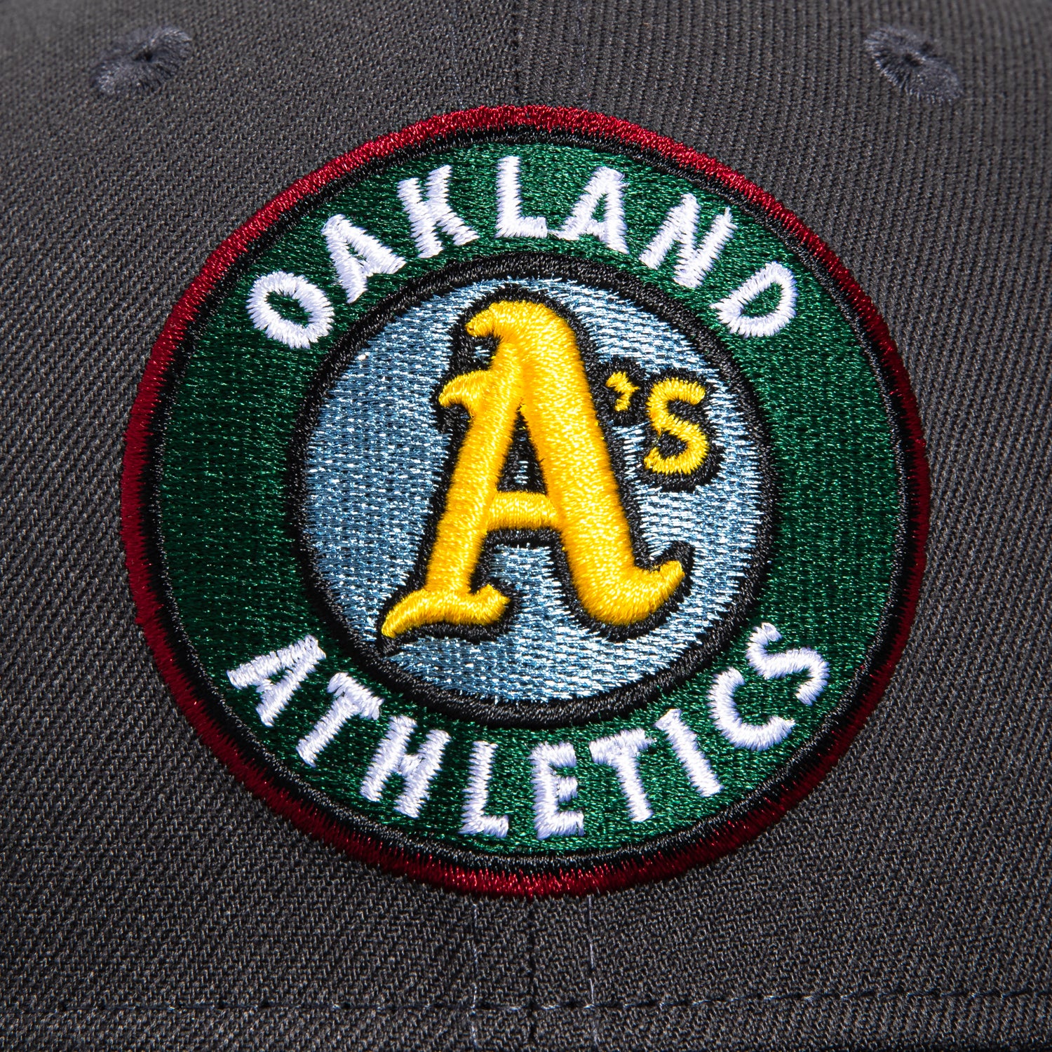 New Era 59Fifty Oakland Athletics Battle of the Bay Patch Logo Hat - Graphite, Black, Light Blue, Green