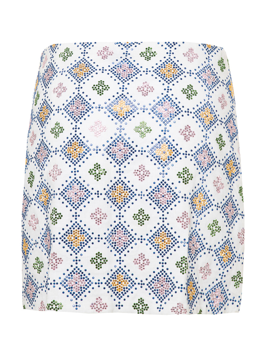 Maaji Midnight Checkers Marisela Short Skirt