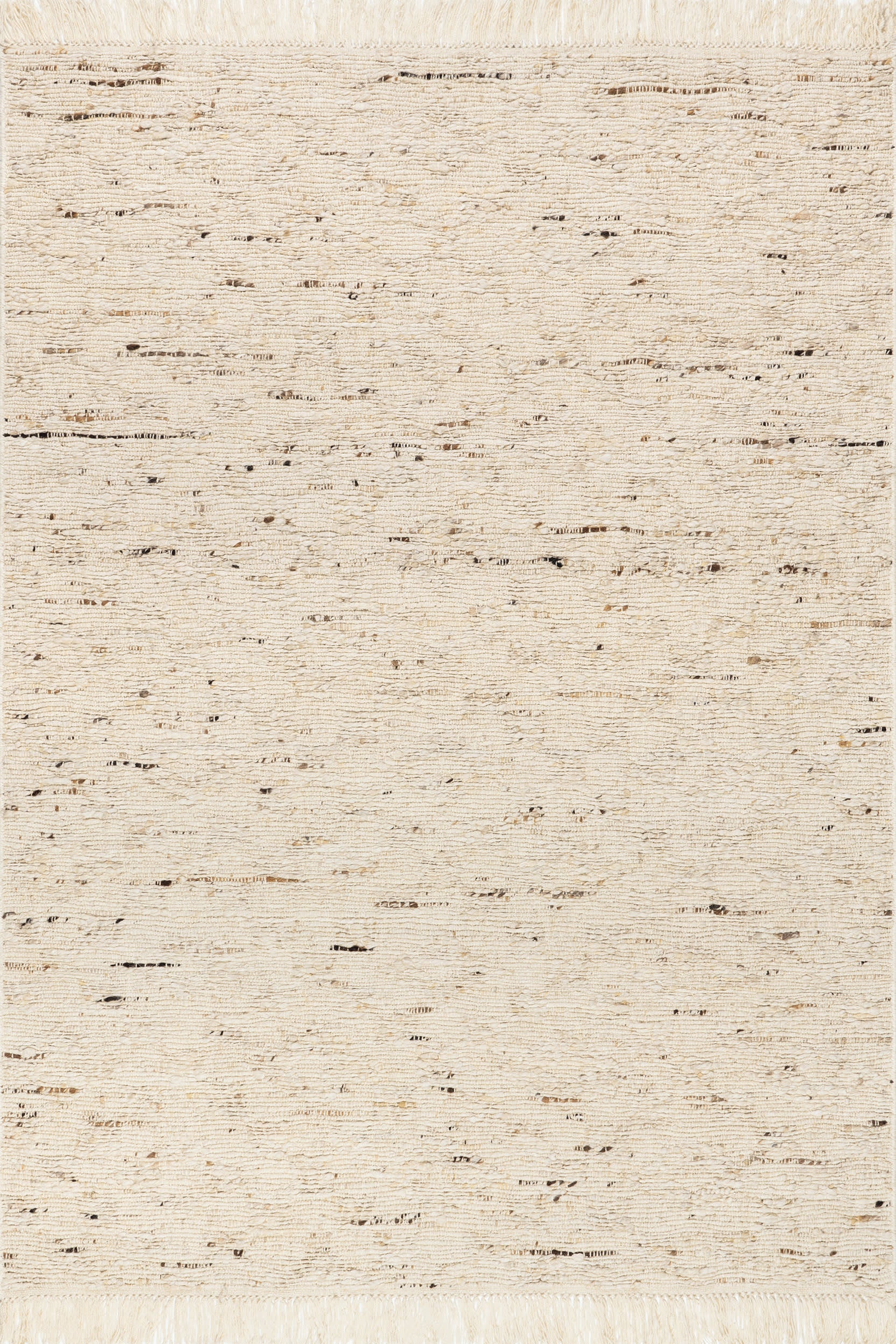 JuJu Tasseled Wool Rug | Ivory