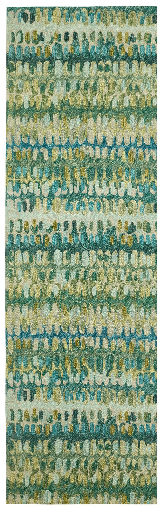 Paint Chip Moss Hand Micro Hooked Wool Rug