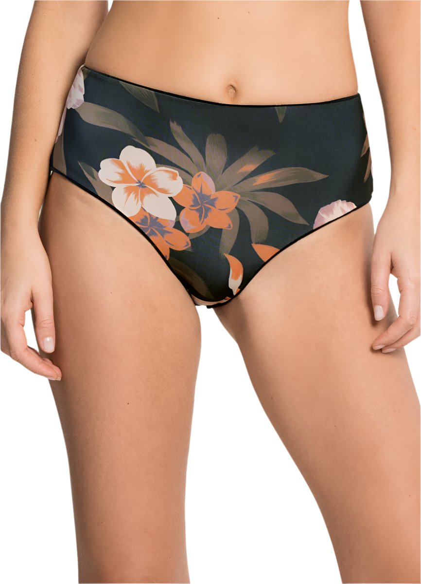 Maaji Black Sapphire Venus Mid Rise Bikini Bottom