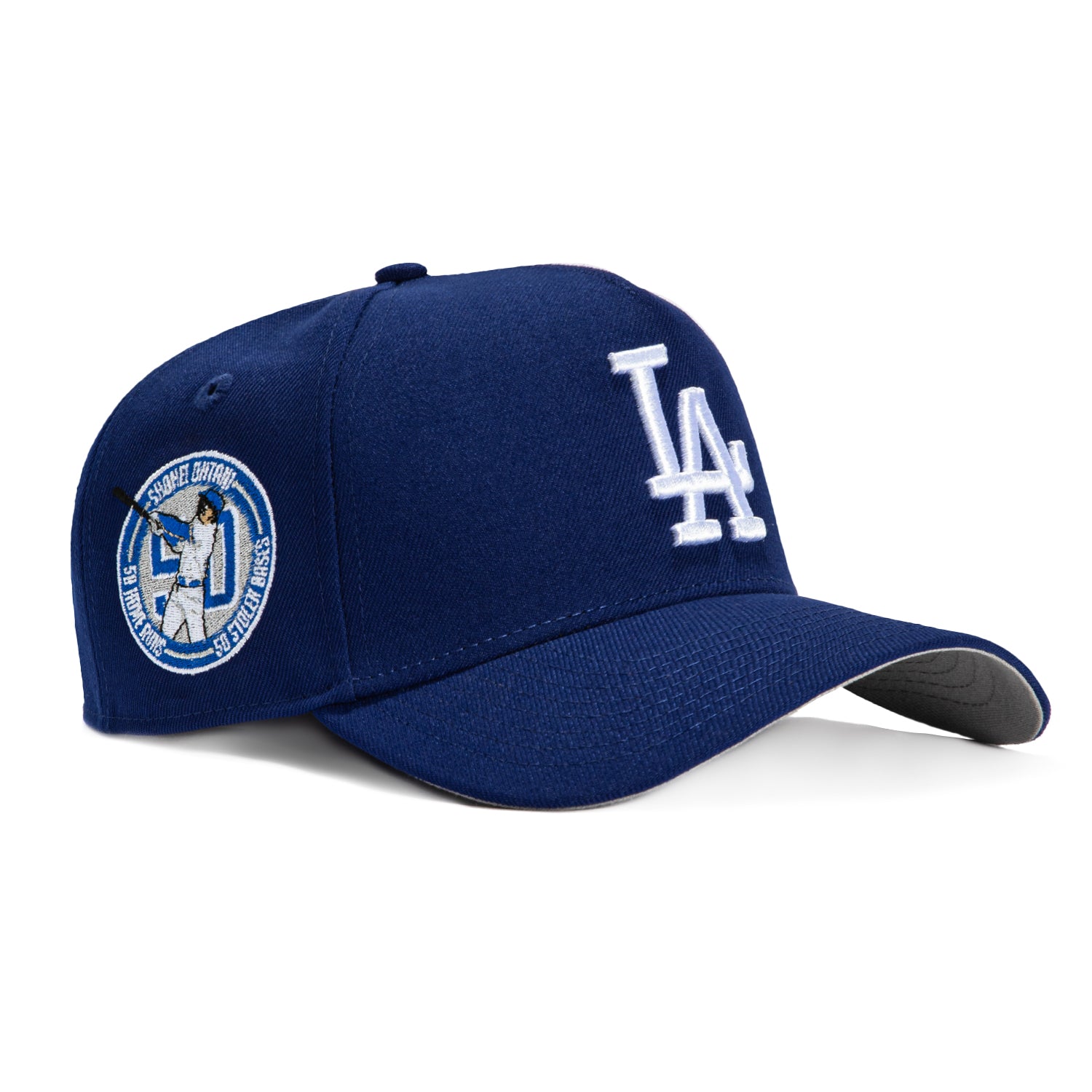 New Era 9Forty A-Frame Los Angeles Dodgers Shohei Otani 50/50 Patch Snapback Hat - Royal