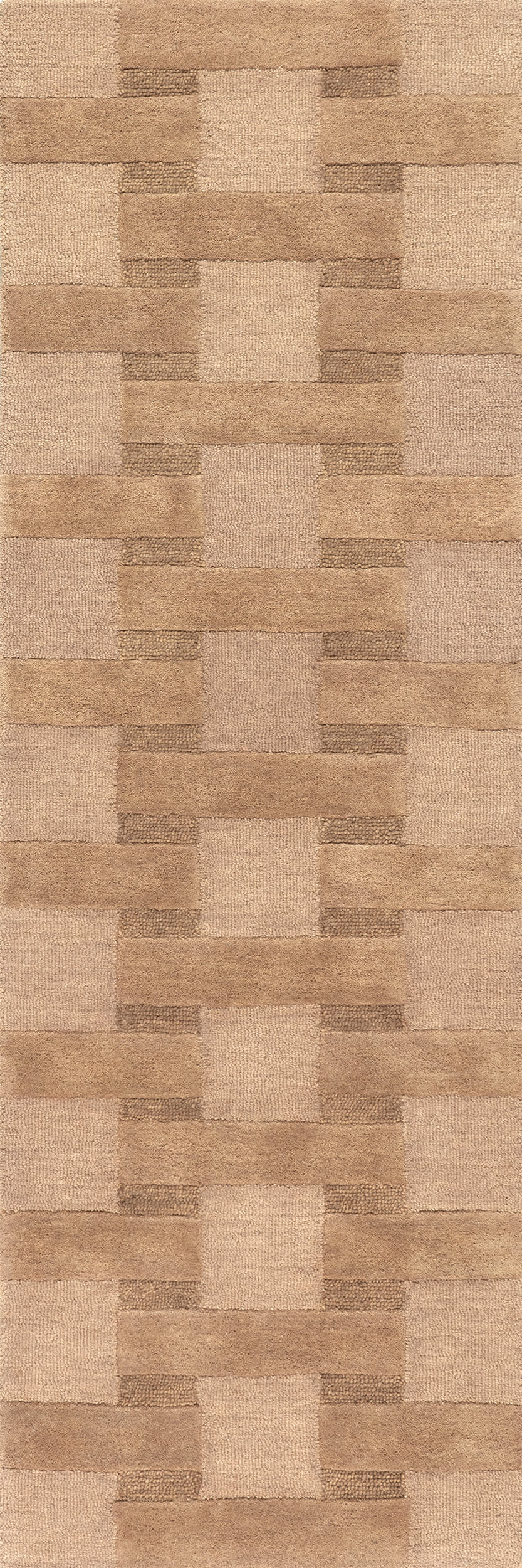 Remy Crosshatch Wool Rug | Brown