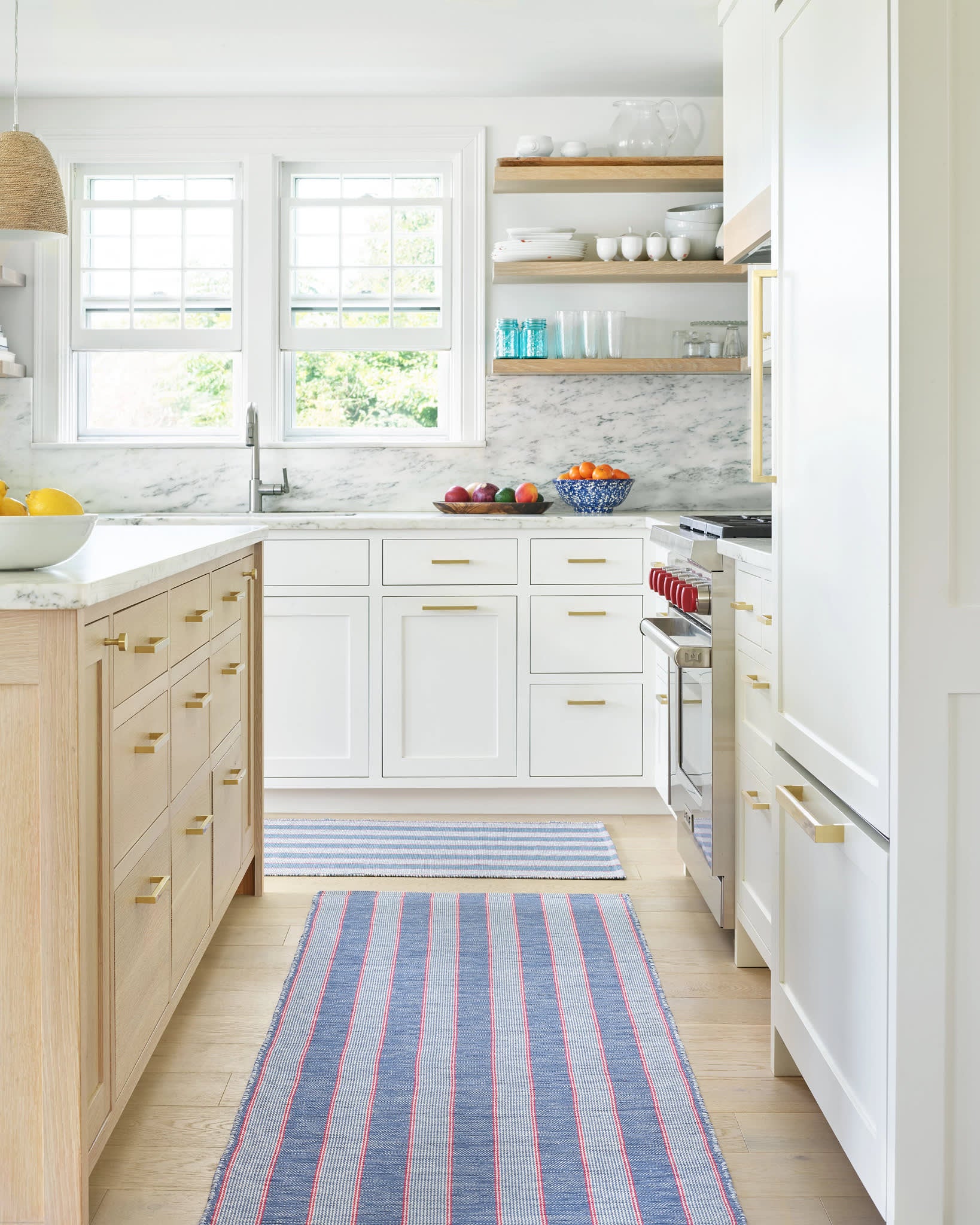 Hillsgrove Stripe Denim Handwoven Cotton Rug