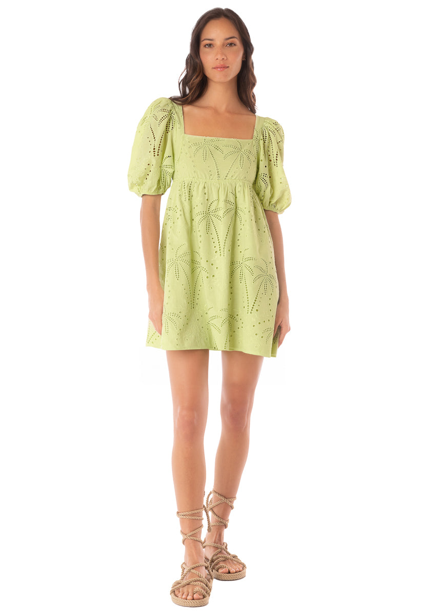 Maaji Palm Embroidery Eileen Short Dress