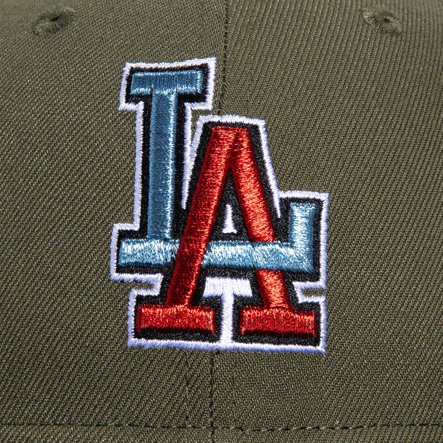 New Era 59Fifty Los Angeles Dodgers 60th Anniversary Stadium Patch Hat - Olive, Black