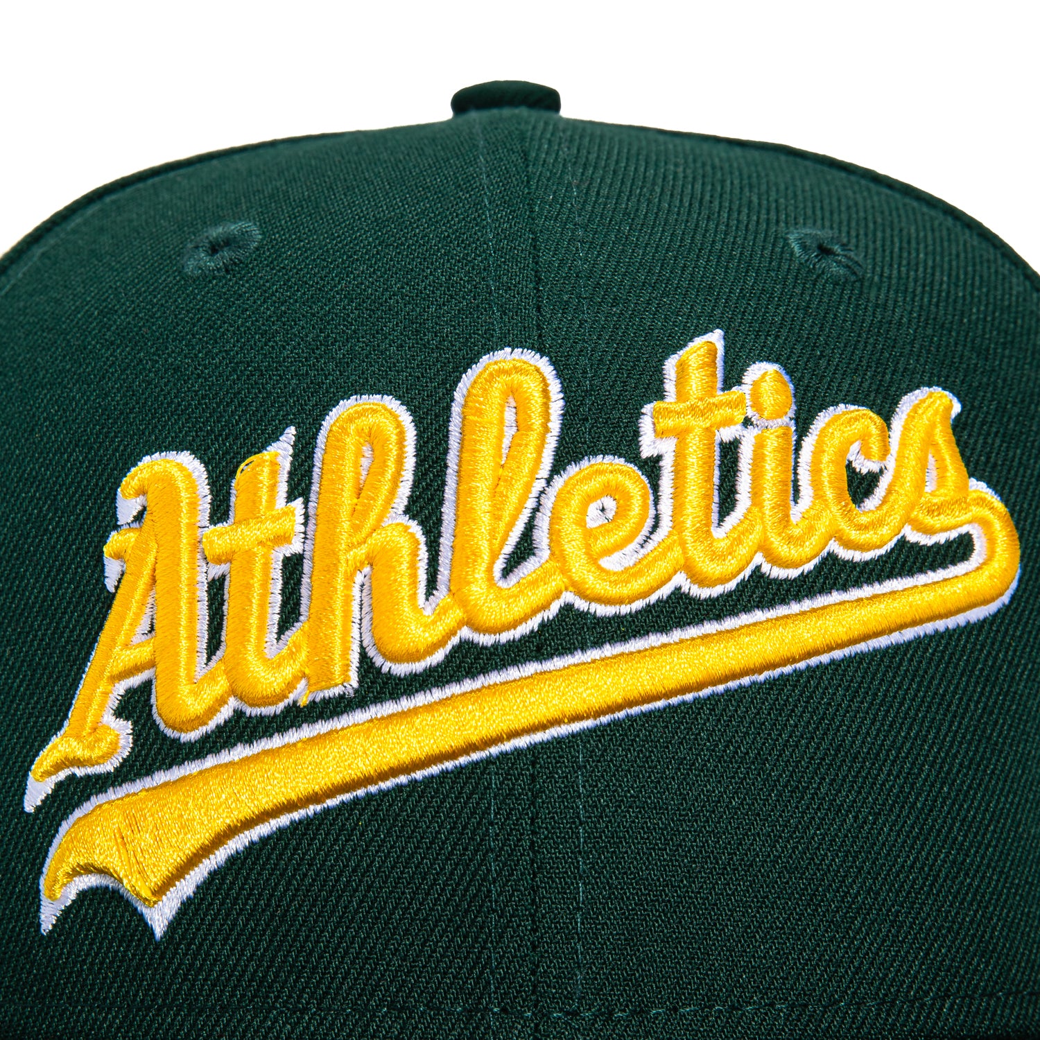 New Era 59Fifty Oakland Athletics Logo Patch Jersey Hat - Green, Gold