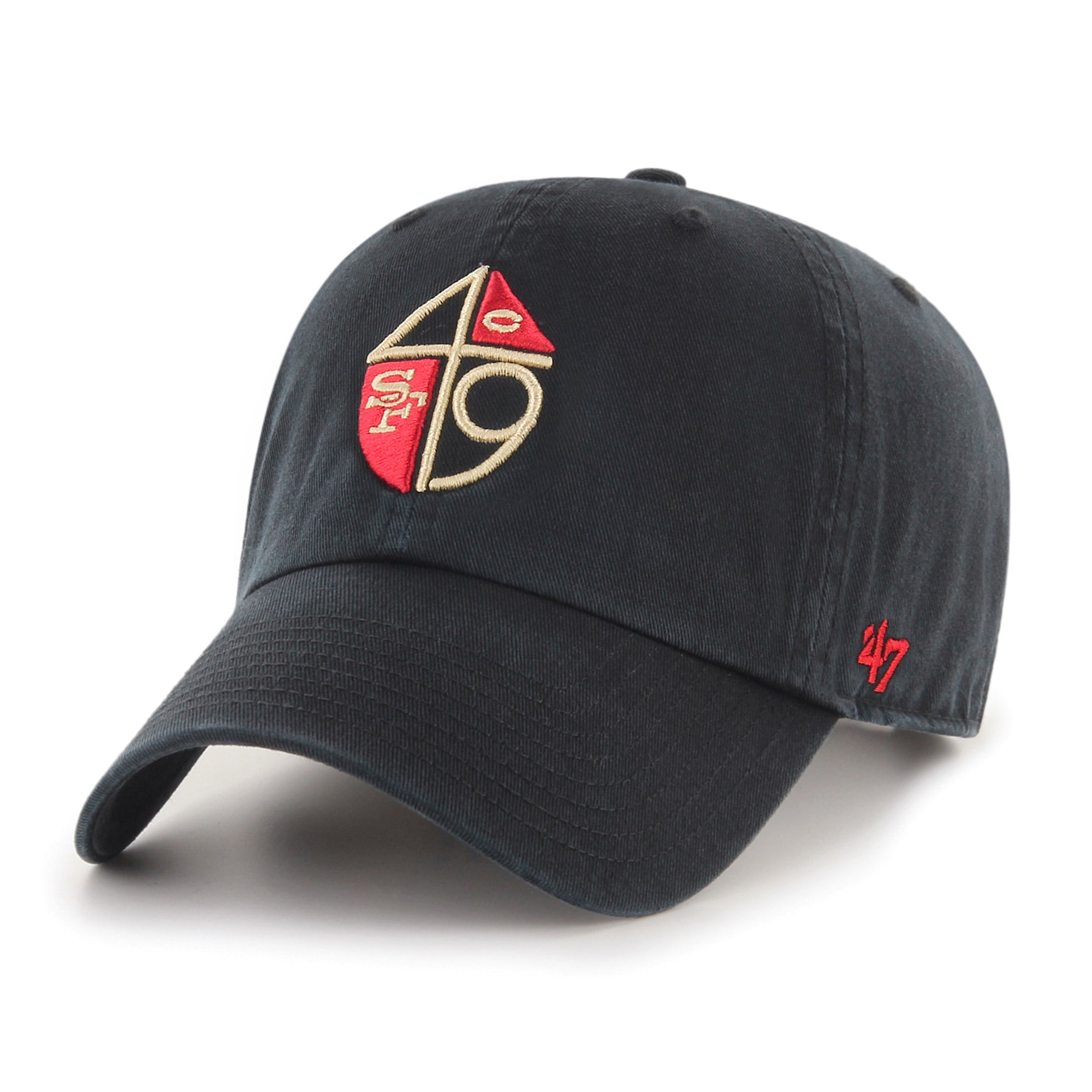 47 Brand San Francisco 49ers Legacy Cleanup Adjustable Hat - Black