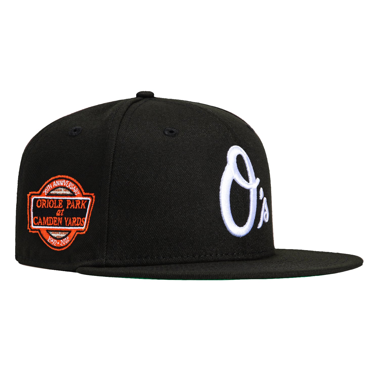 New Era 59Fifty Baltimore Orioles 20th Anniversary Stadium Patch Alternate Hat - Black, White