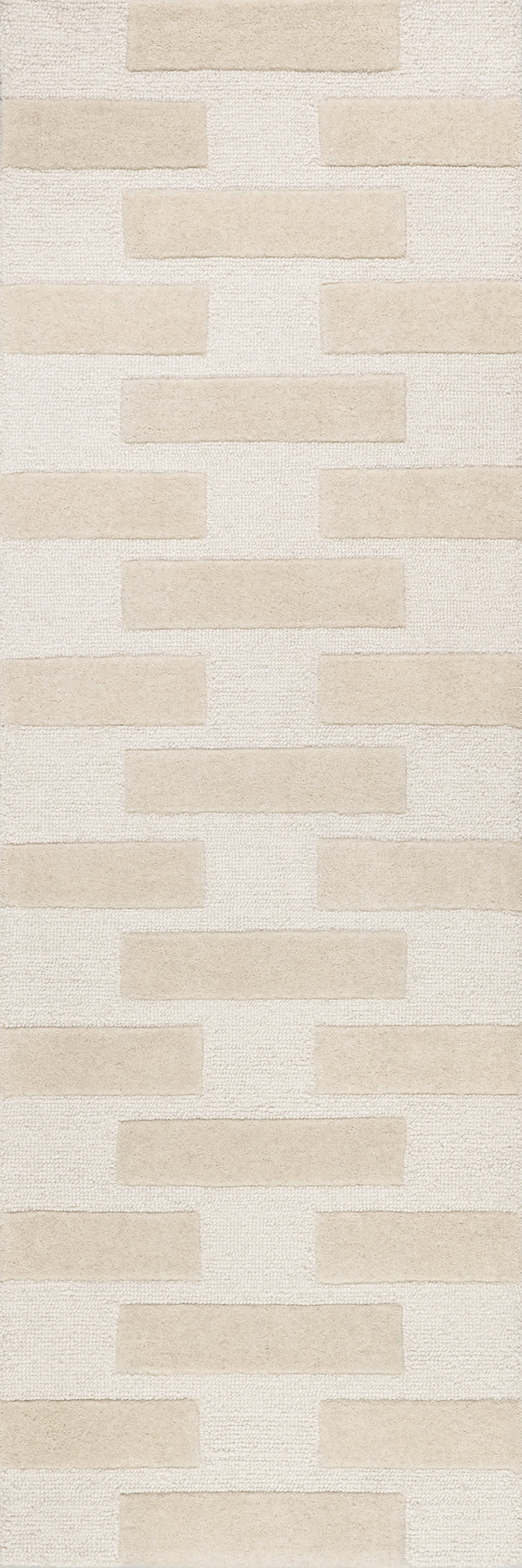 Remy Crosshatch Wool Rug | Ivory