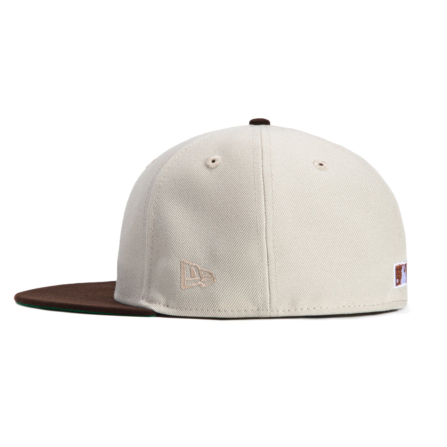 New Era 59Fifty Oakland Athletics Battle of the Bay Patch Script Hat - Stone, Brown, Metallic Copper