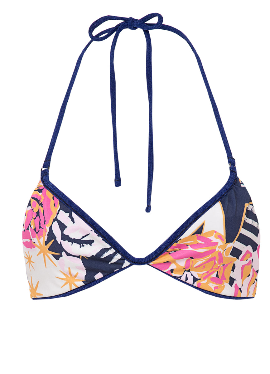 Maaji Midnight Blue Balminess Fixed Triangle Bikini Top