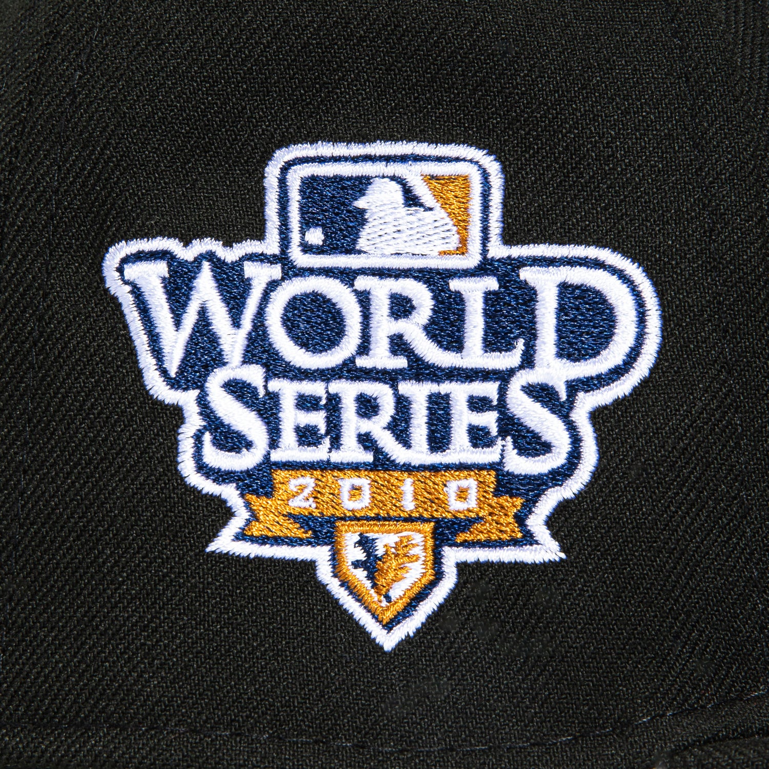 New Era 59Fifty San Francisco Giants 2010 World Series Patch Orange UV Hat - Black