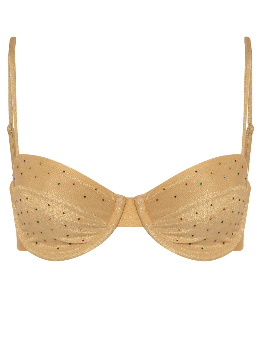 Maaji Creamy Gold Golden Underwire Bikini Top