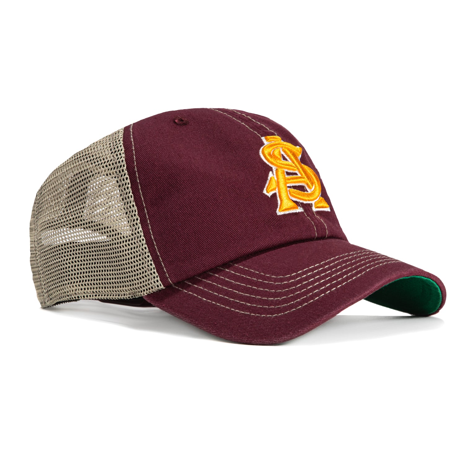 47 Brand Arizona State Sun Devils Trawler Cleanup Snapback Hat - Maroon, Gold