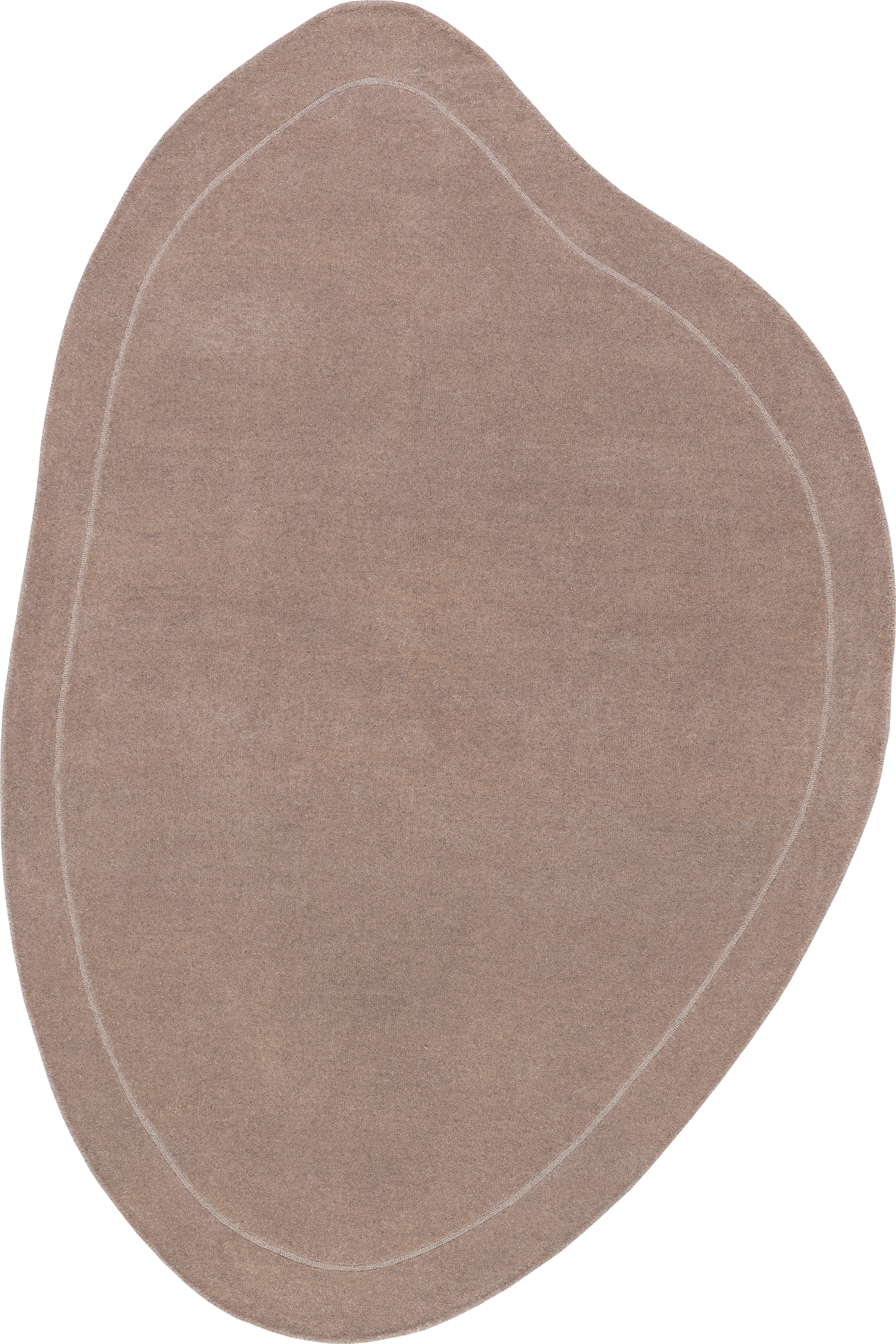 Los Feliz Abstract Wool Rug | Taupe