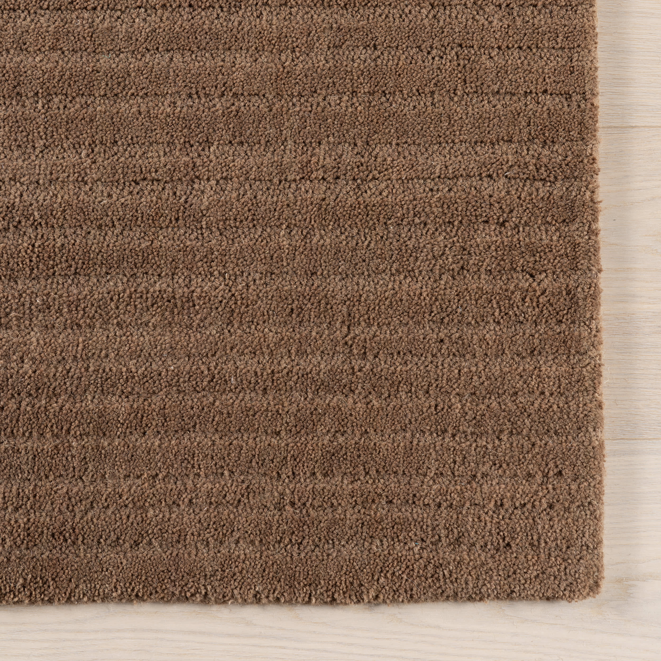 Southwest Striped Wool Rug | Dark Brown