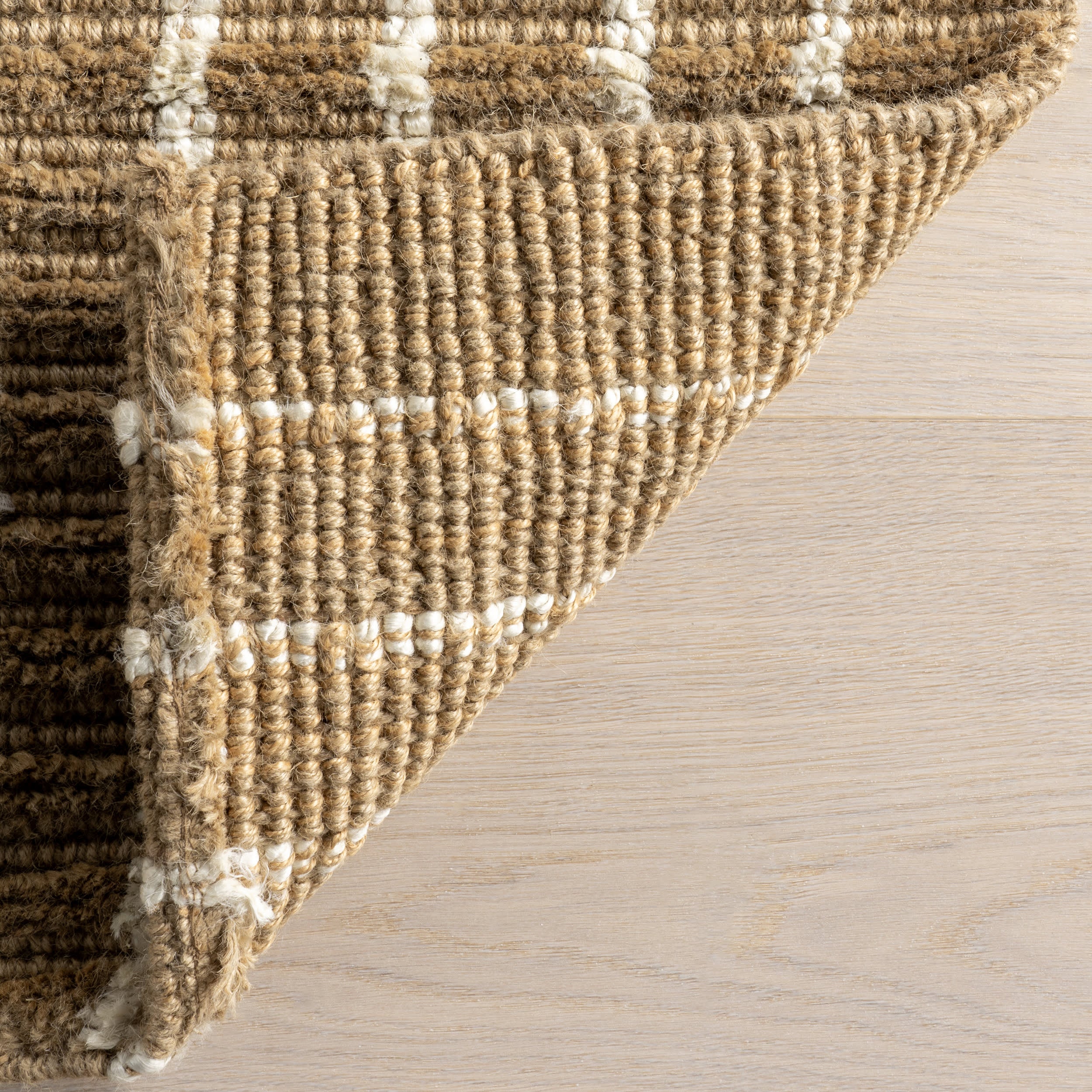 Susie Checkered Jute Rug | Natural