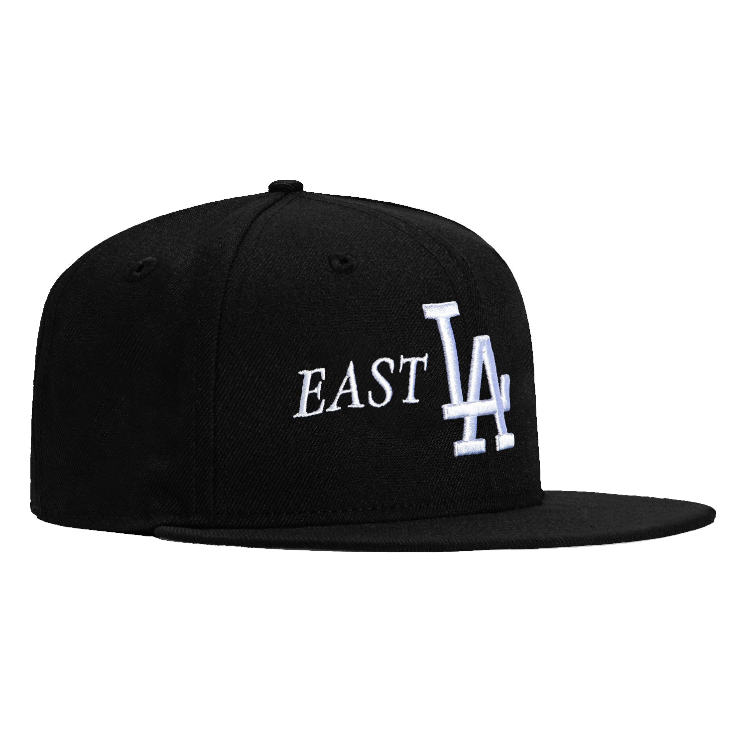 New Era 59Fifty Los Angeles Dodgers East LA Hat - Black, White