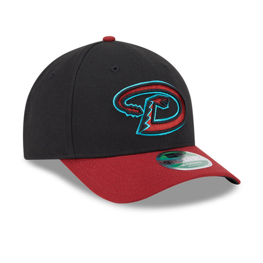 New Era 9Forty M-Crown Arizona Diamondbacks Snapback Road Hat - Black, Sedona Red