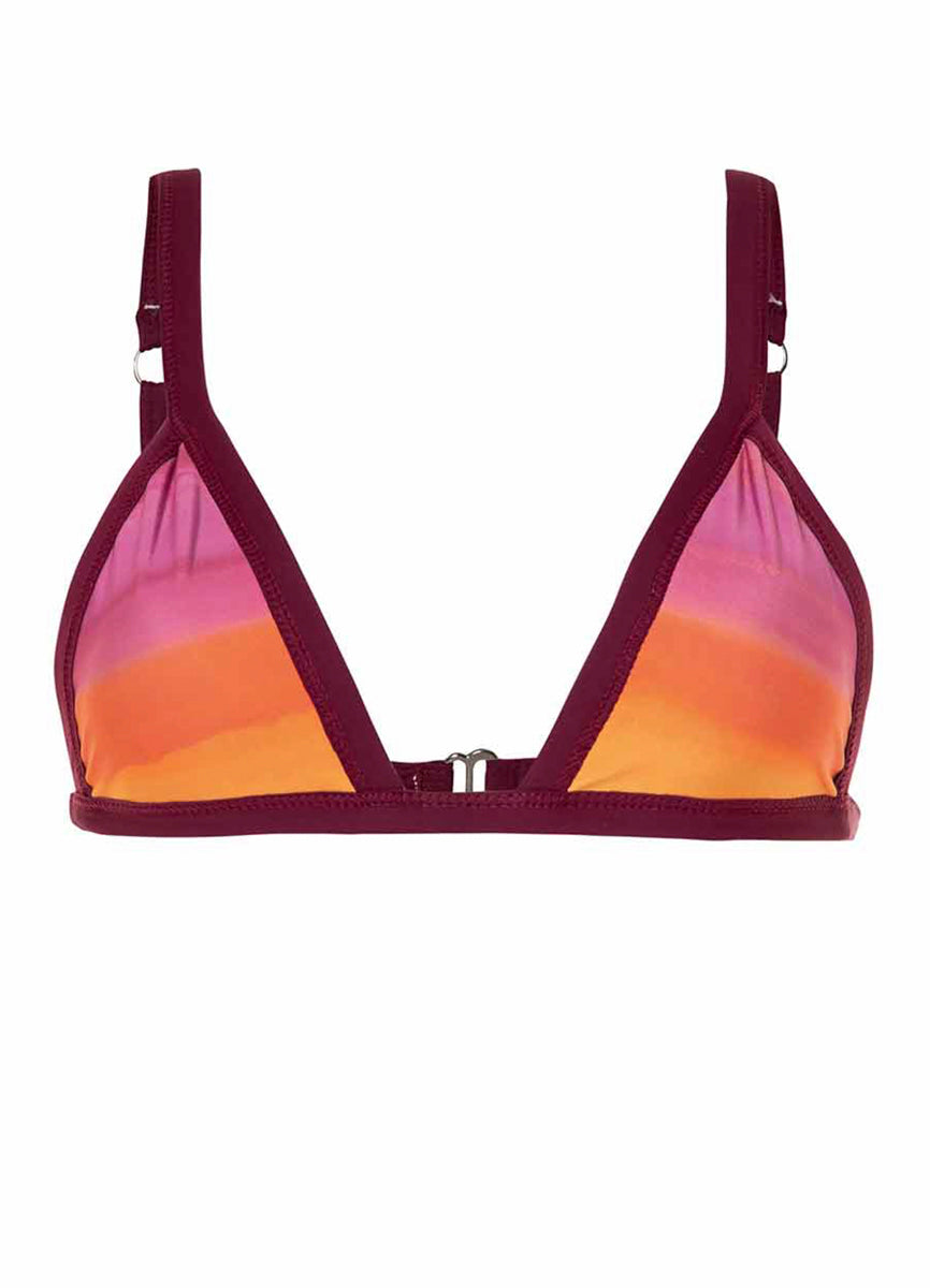 Maaji Eggplant Sierra Fixed Triangle Bikini Top