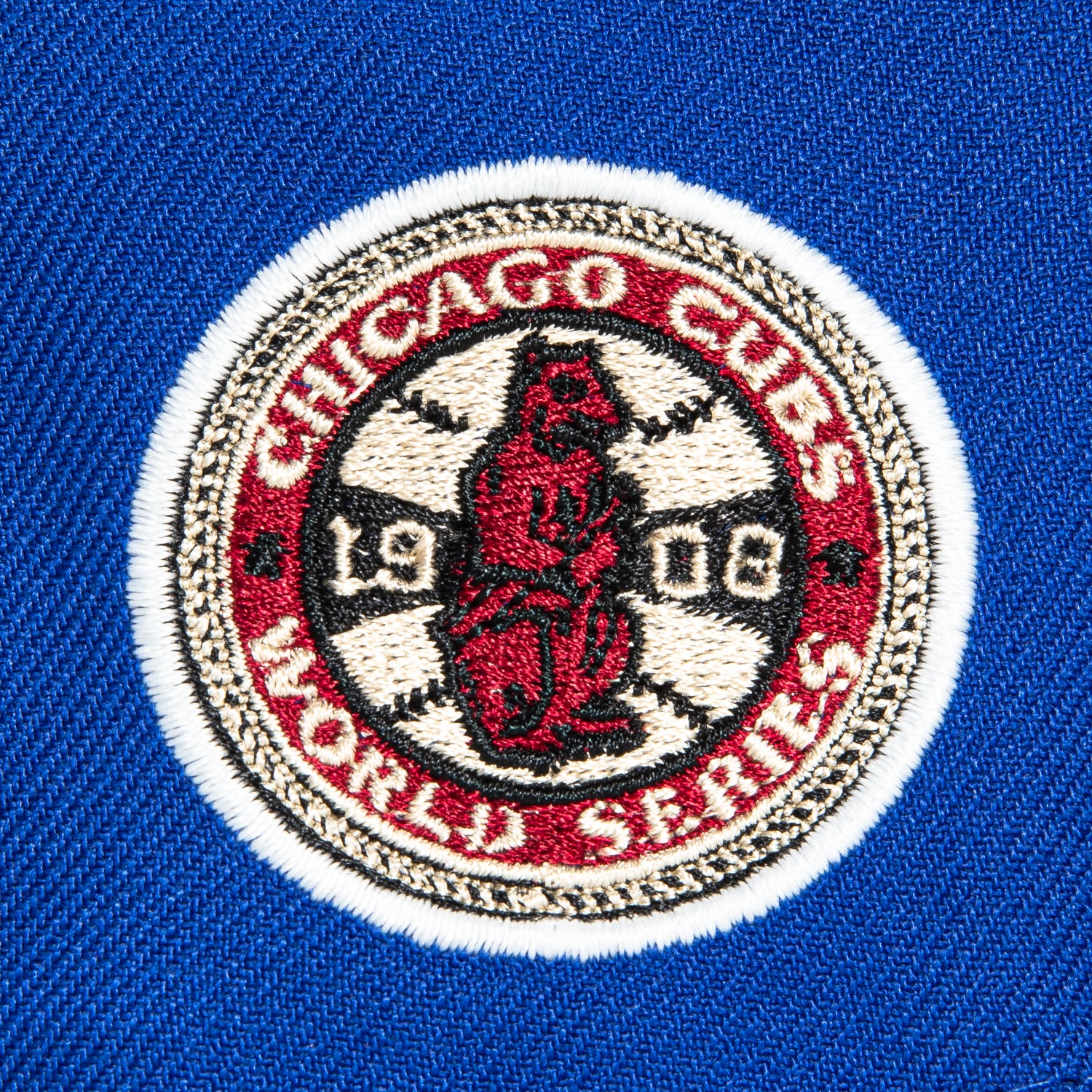 New Era 59Fifty Glow Chain Stitch Chicago Cubs 1908 World Series Patch Hat - Royal