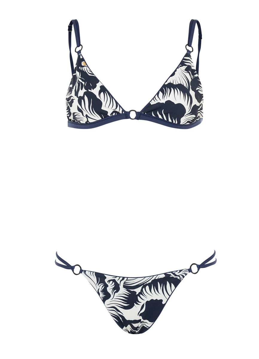 Maaji French Navy Amy Fixed Triangle Bikini Top