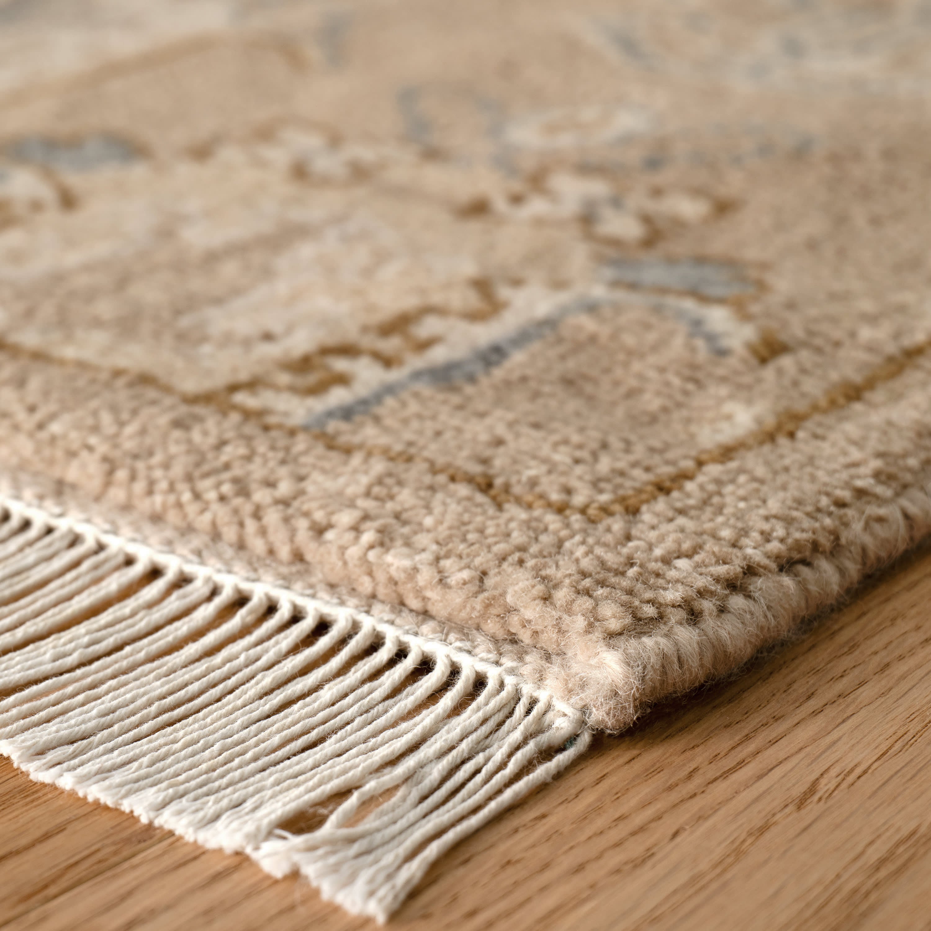 Ashby Taupe Hand Knotted Wool Rug