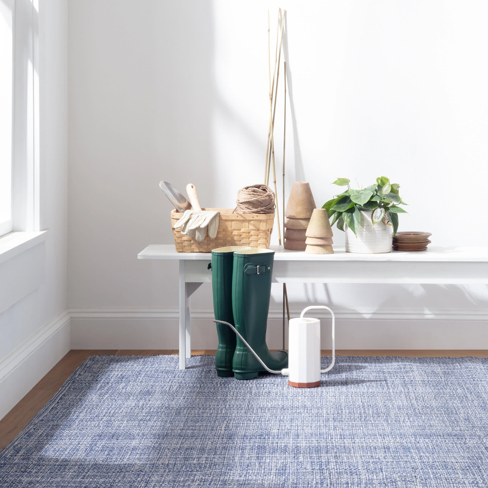 Fusion Blue Handwoven Indoor/Outdoor Rug