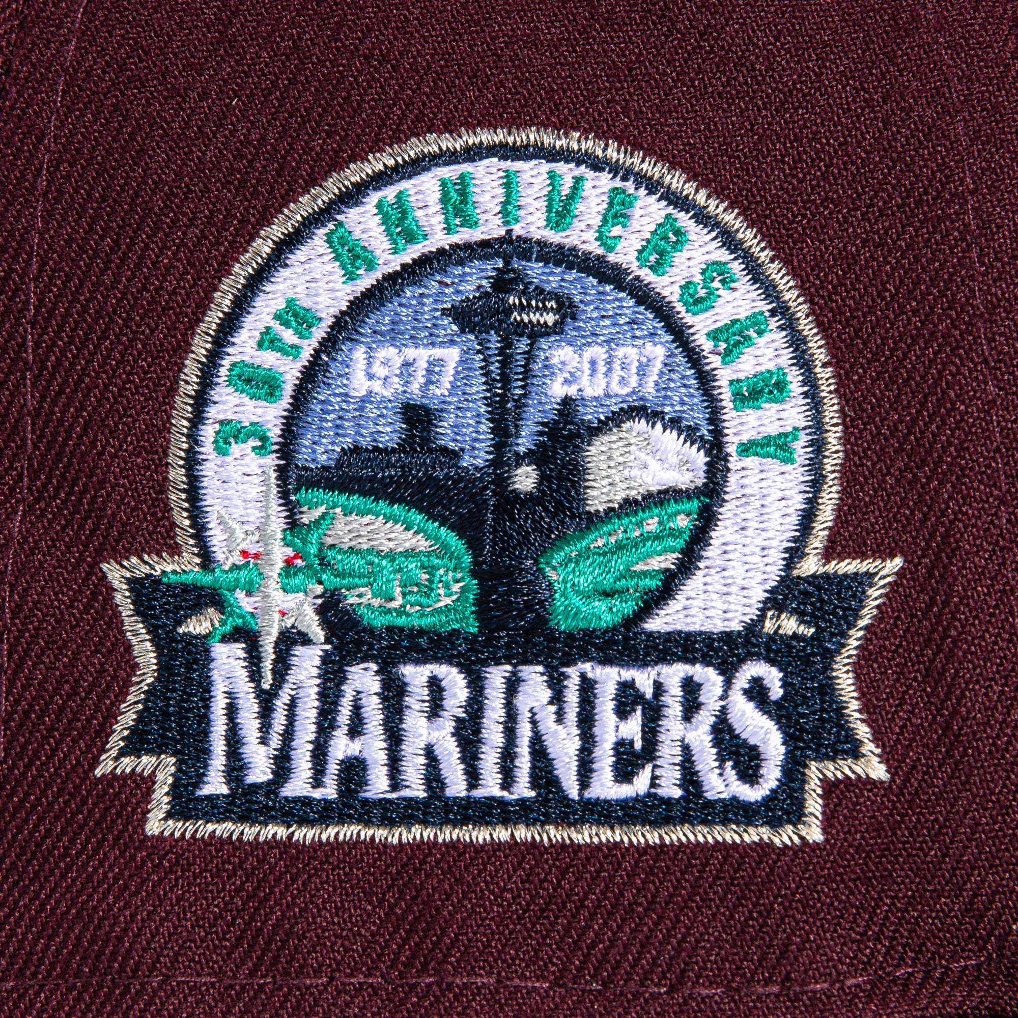 New Era 59Fifty Seattle Mariners 30th Anniversary Patch Hat - Maroon, Black