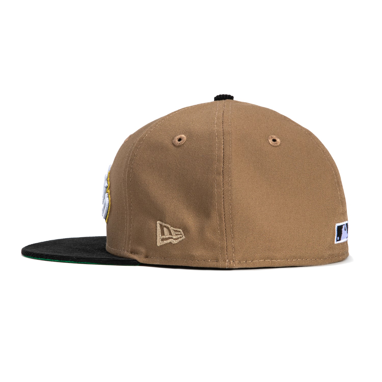 New Era 59Fifty Cord Visor Oakland Athletics 30th Anniversary Patch Word Hat - Khaki, Black