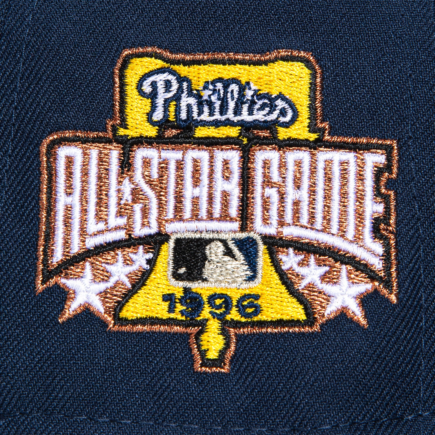 New Era 59Fifty Philadelphia Phillies 1996 All Star Game Patch Alternate Hat - Navy, Black, Yellow