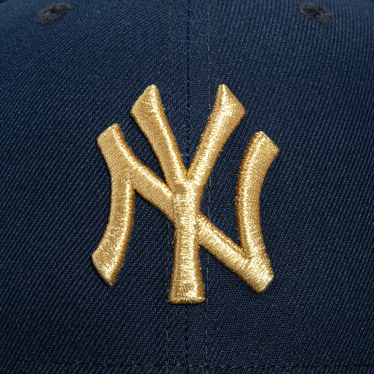 New Era 59Fifty New York Yankees 1999 World Series Patch Hat - Navy, Metallic Gold