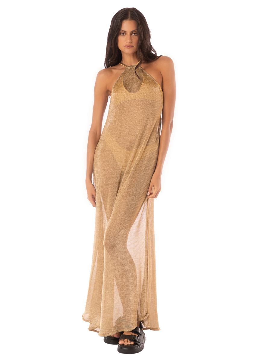 Maaji Golden Flake Marianne Long Dress