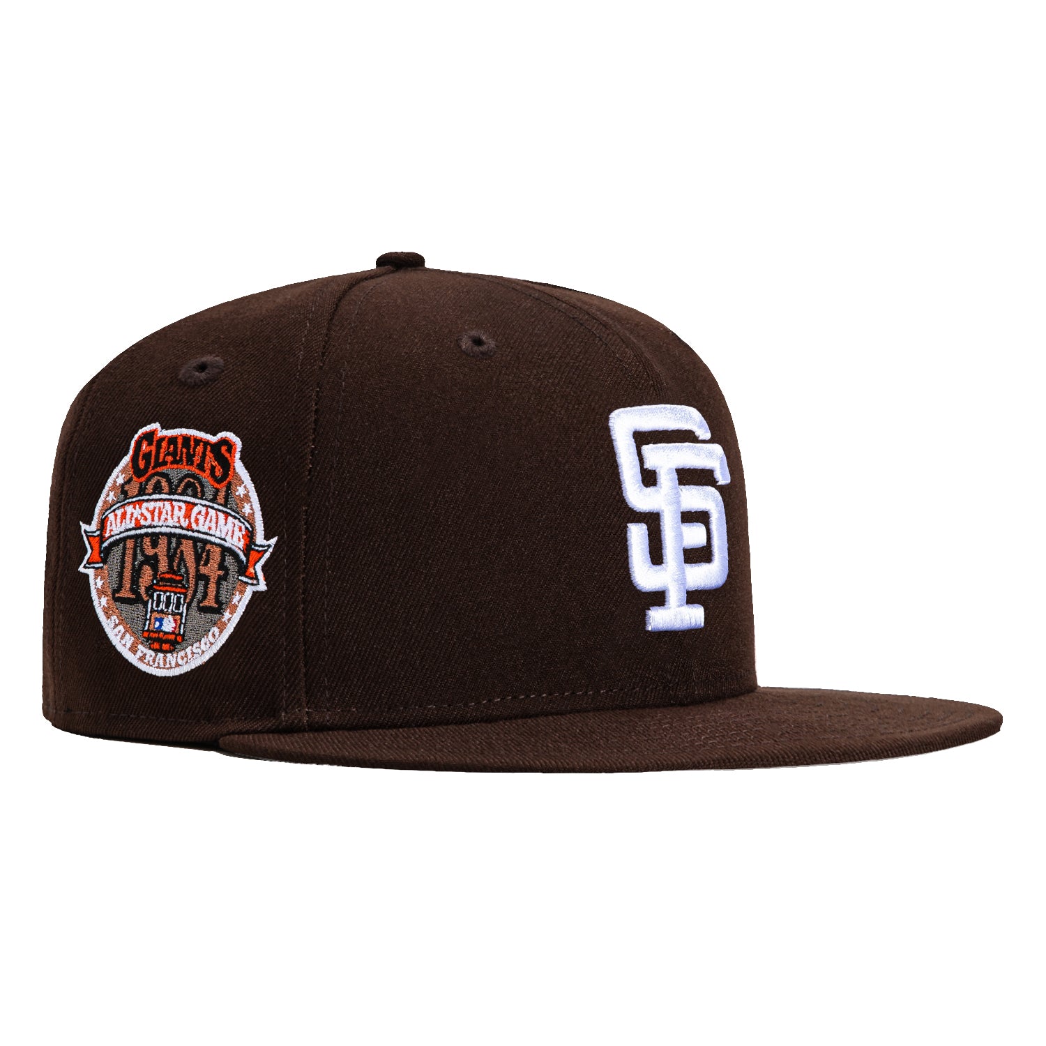 New Era 59Fifty San Francisco Giants 1984 All Star Game Patch Hat - Brown