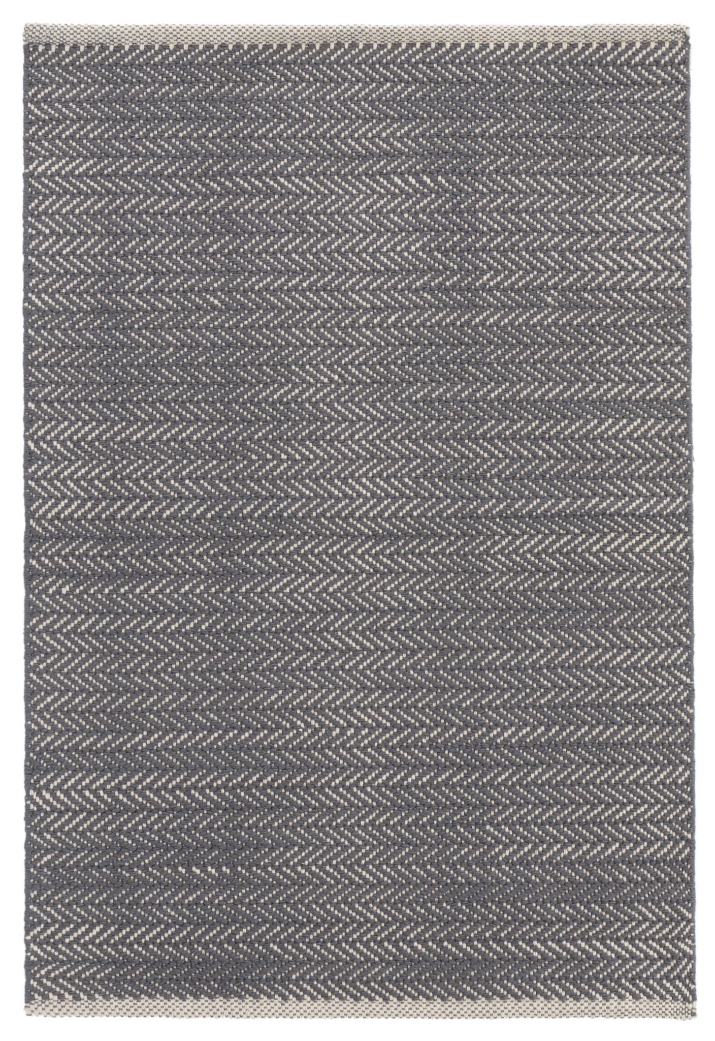 Herringbone Shale Handwoven Cotton Rug