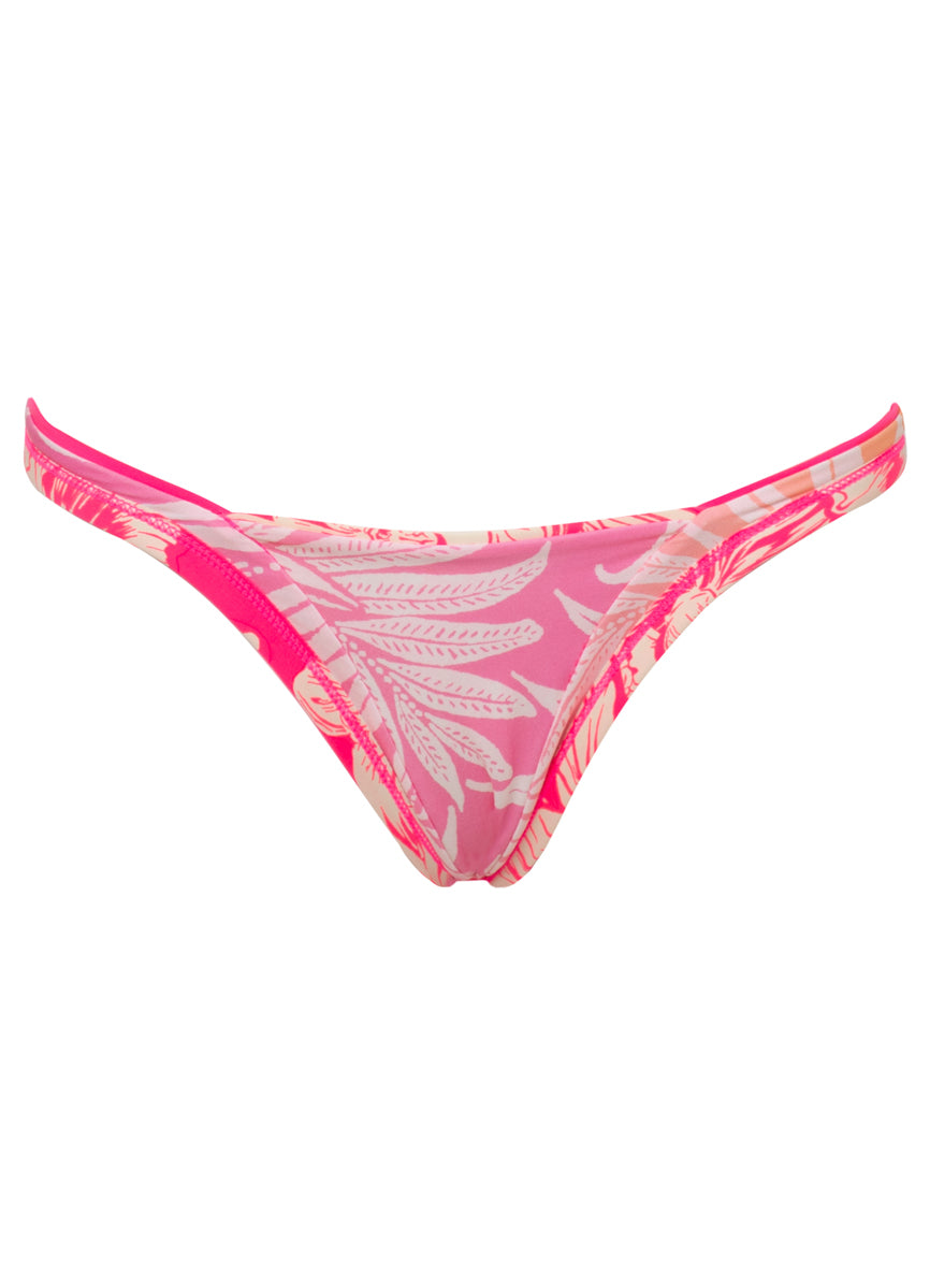 Maaji Pink Blossom Trinity Regular Rise V Front Bikini Bottom