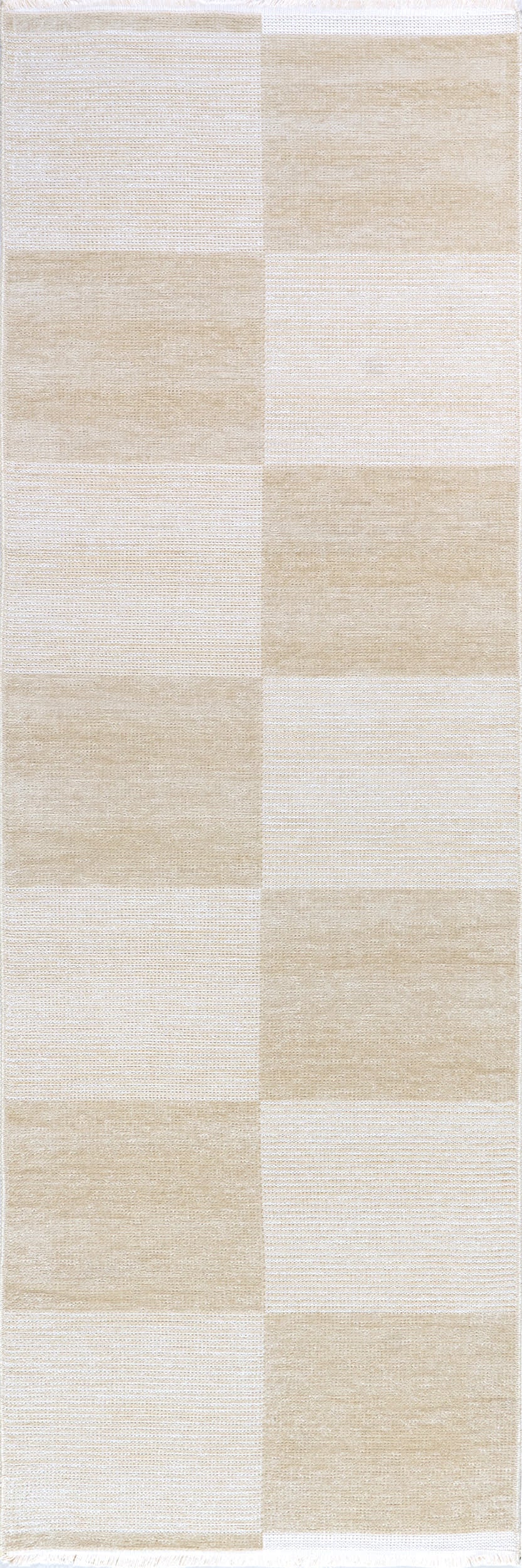 Murphy Large Checkerboard Reversible Washable Rug | Taupe